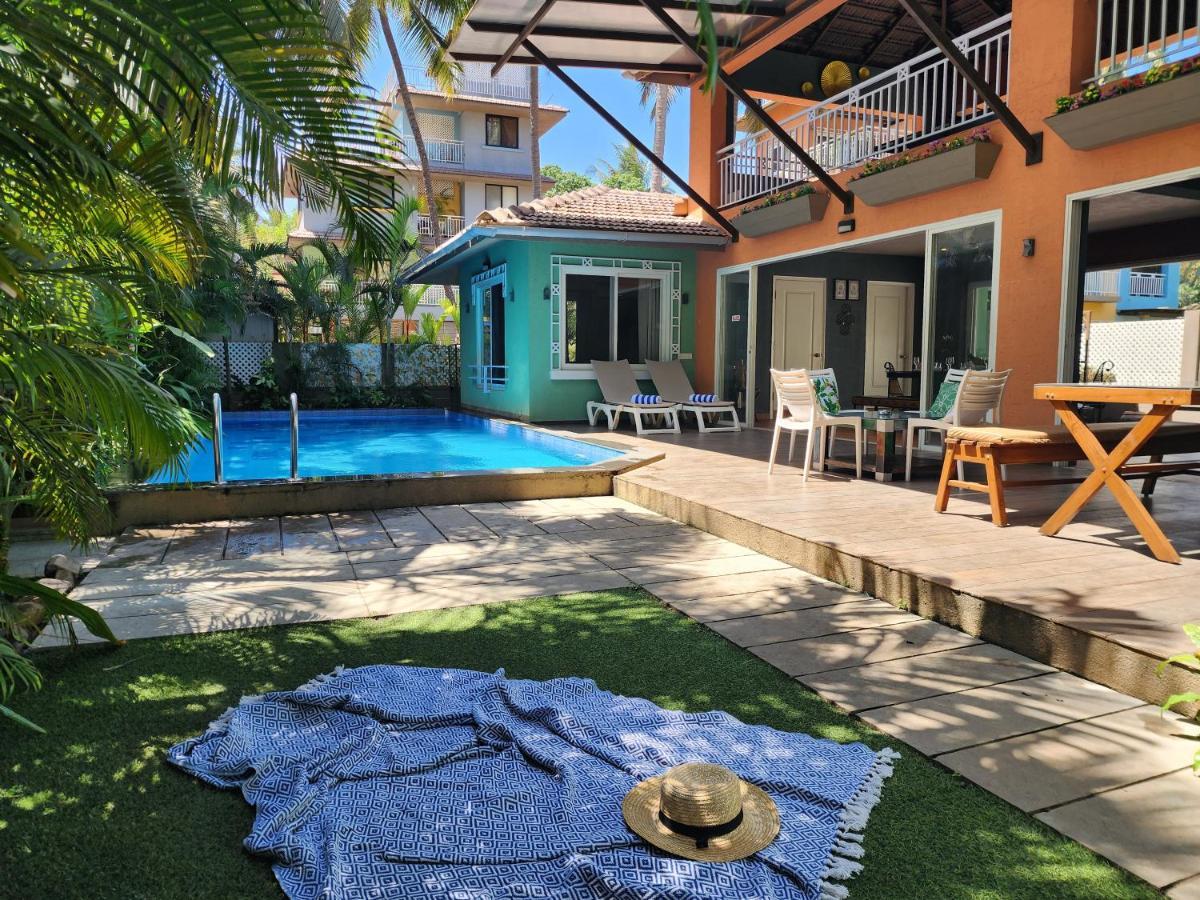 Beach 7 Mins Walk Luxury Villa Diva Calangute Exterior photo